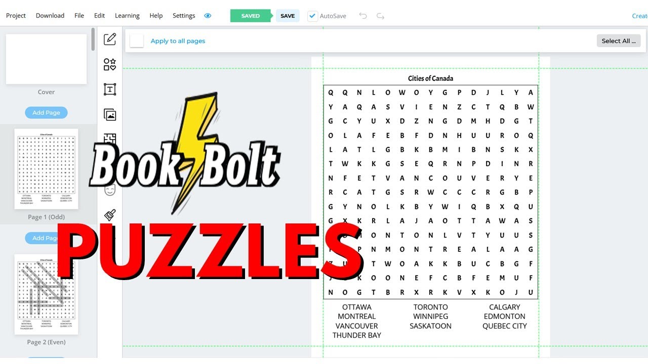 Book Bolt: Creating PUZZLE BOOKS Tutorial