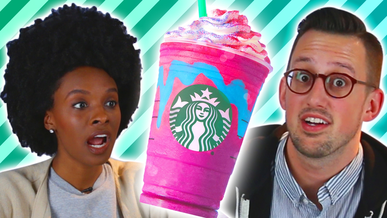People Try The New Starbucks Unicorn Frappuccino