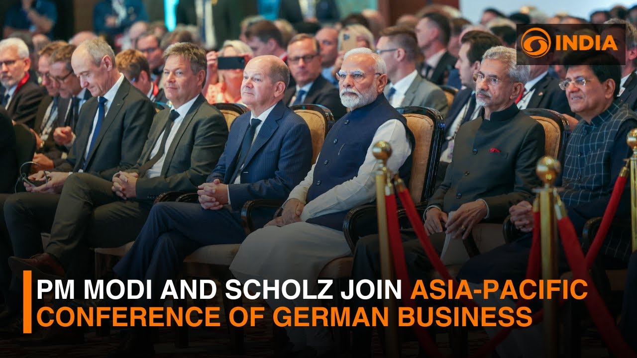 PM Modi & Chancellor Scholz attends 18th Asia pacific Conference of German Business | DD India