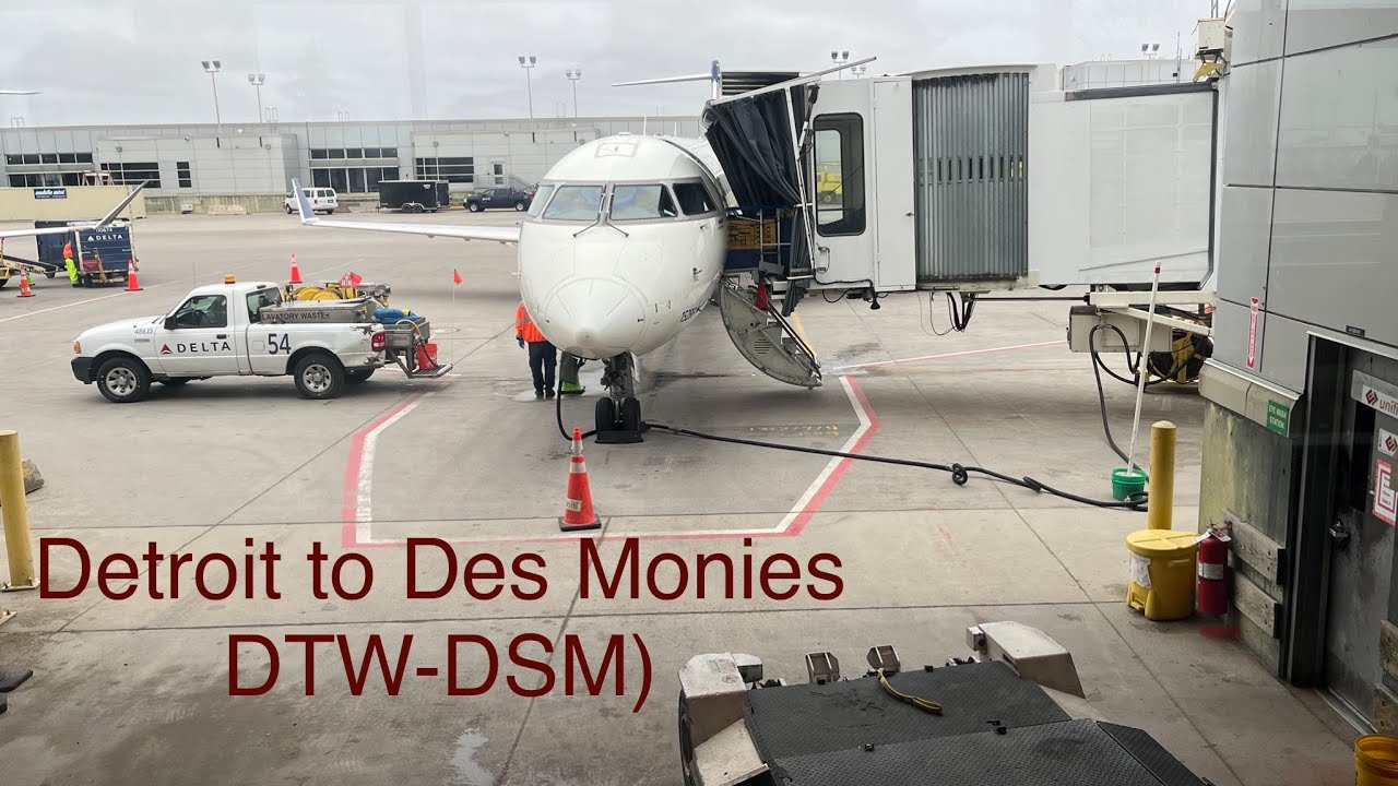 Trip Report: Delta Airlines CRJ-900 Detroit to Des Moines (DTW-DSM)