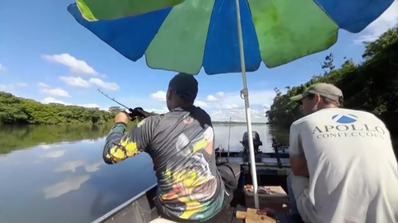 CARDUME EMCOSTOU FOI UM ATRAS DO OUTRO PESCARIA DE PIAU PIAPARA E PACU