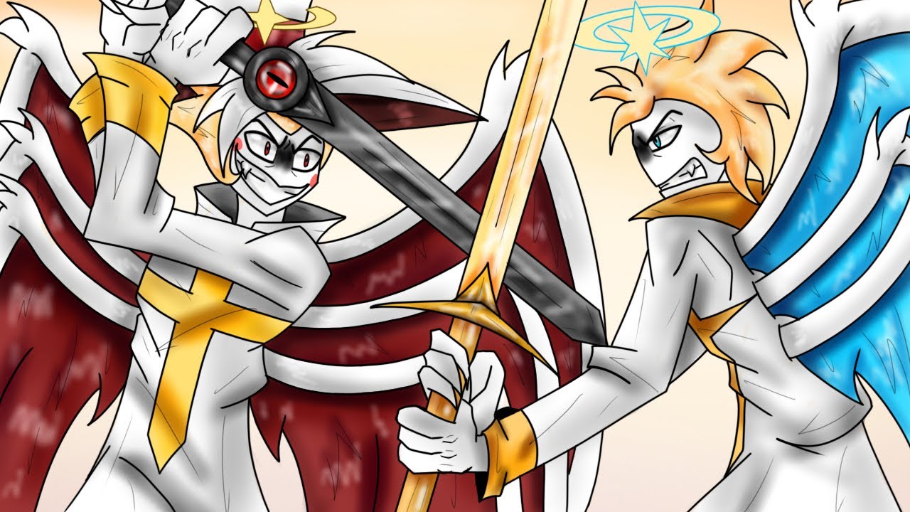Hazbin Hotel: Lucifer vs Michael (Speedpaint)