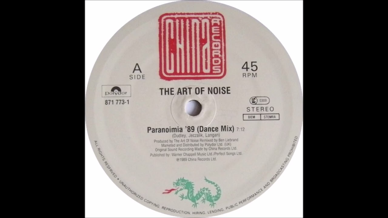 The Art of Noise - Paranoimia 89 ( Dance mix )