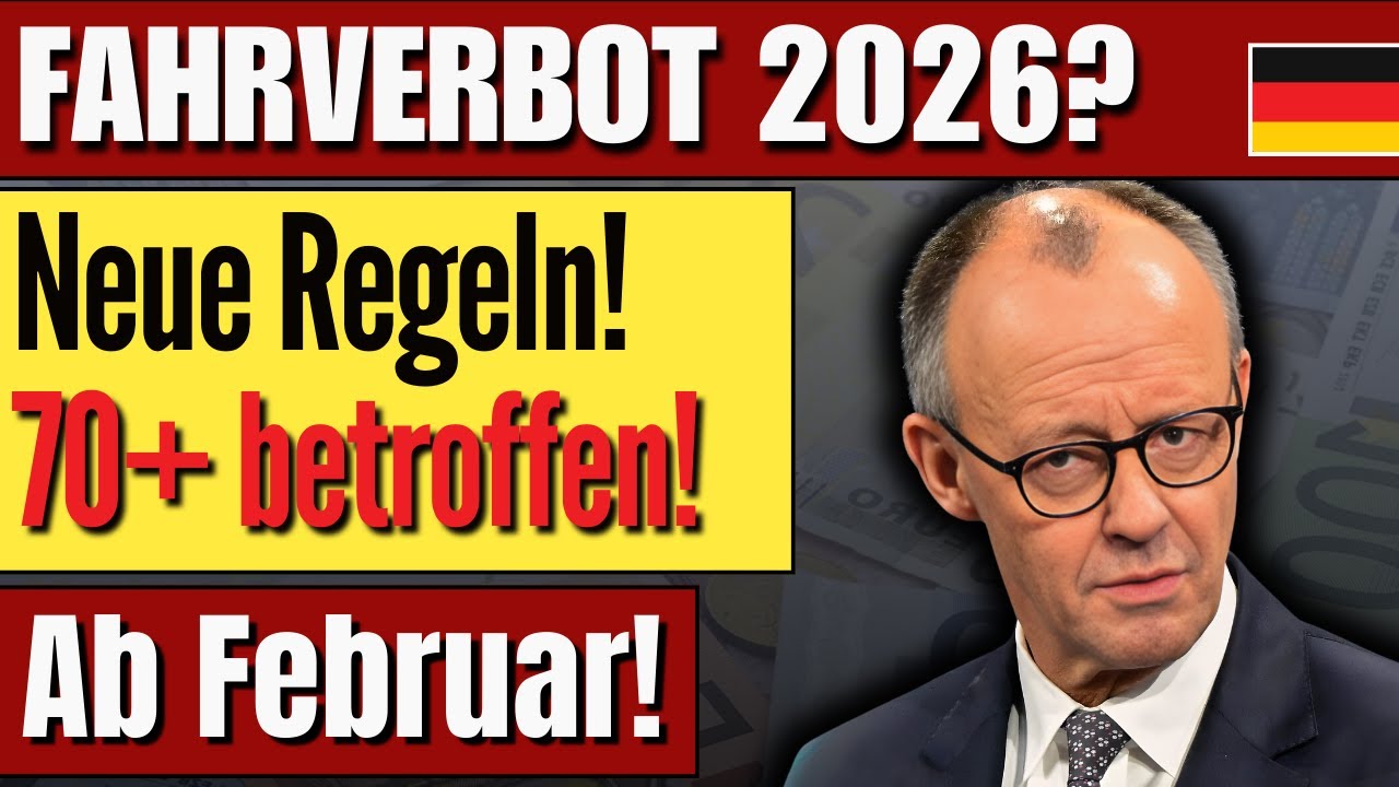 ⚠️ Achtung Senioren ab 70 Jahren! Neues Fahrgesetz 2026 &ndash; Diese Regeln gelten ab Februar!