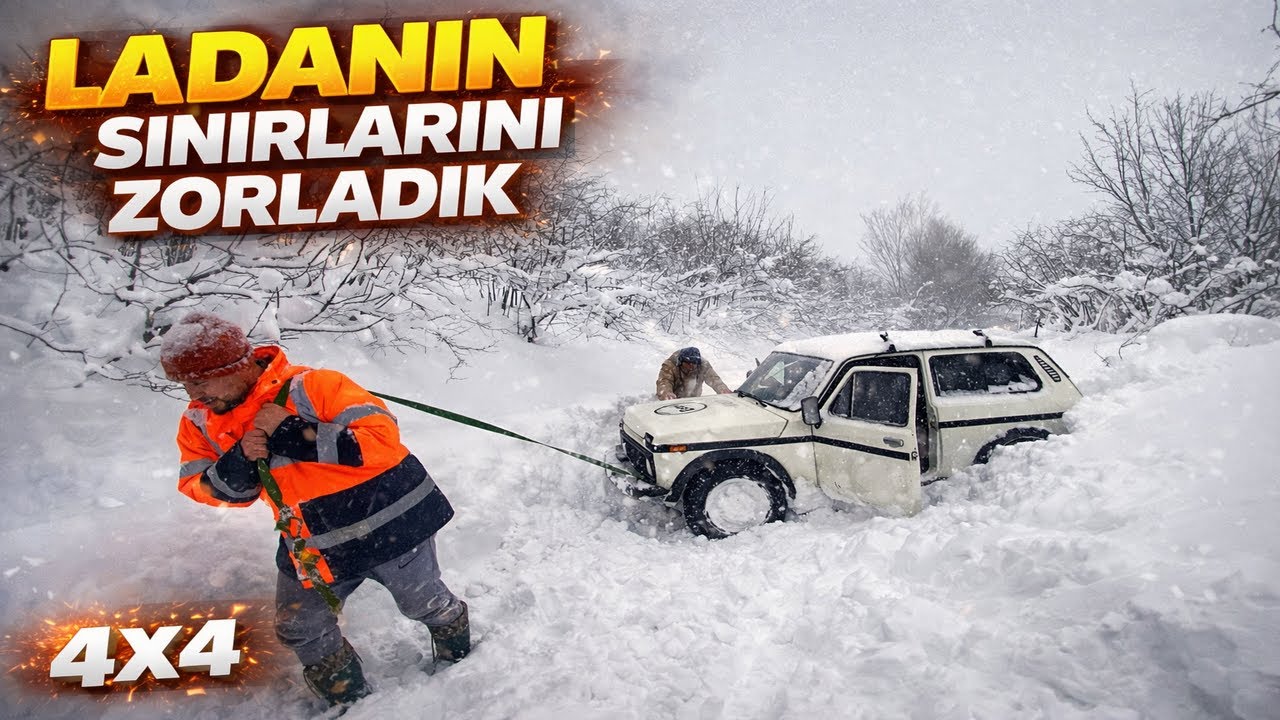 KAR’LA MÜCADELE !!! / EĞLENCELİ KAR SÜRÜŞÜ / LADA NİVA 4X4 #snow