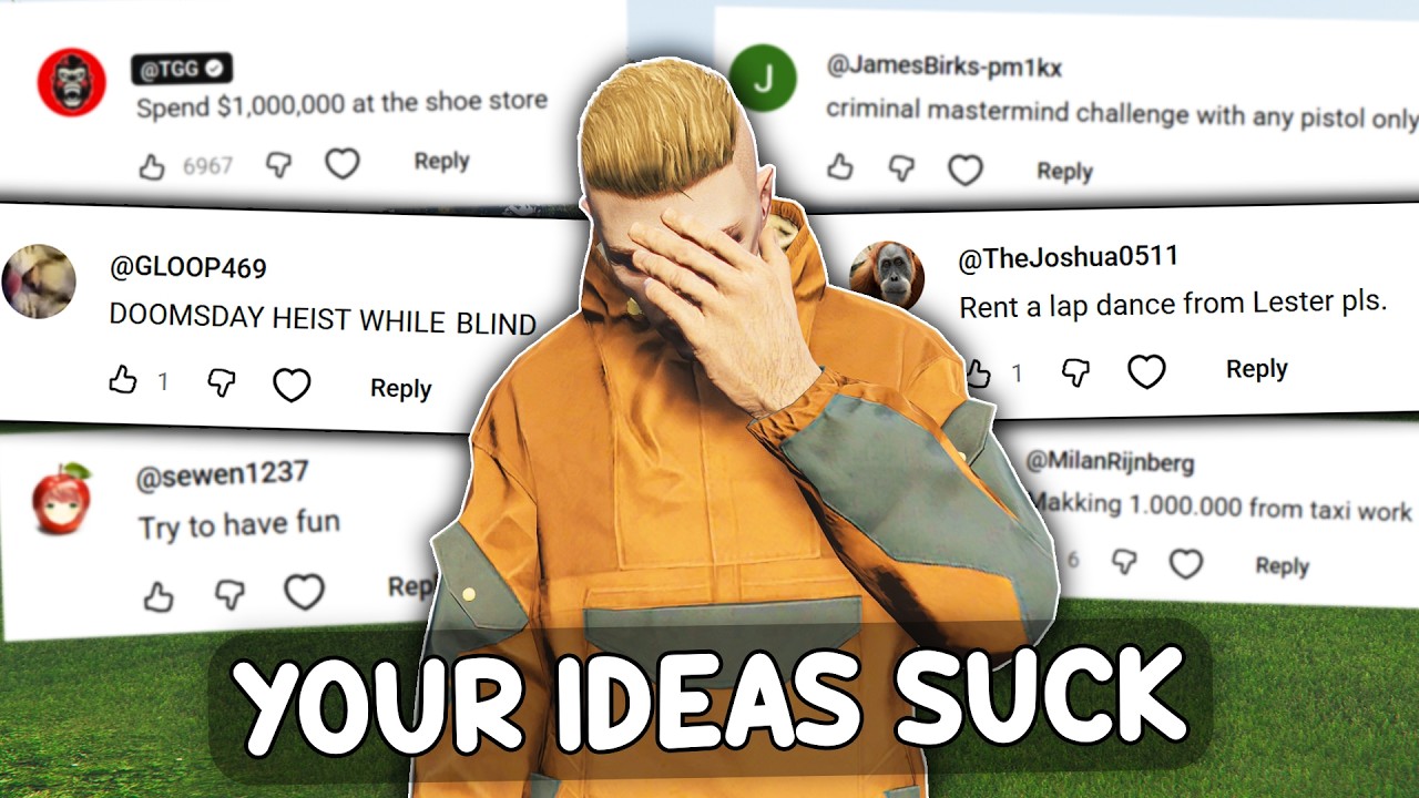 I Attempted Your Dumbest GTA Online Challenges...