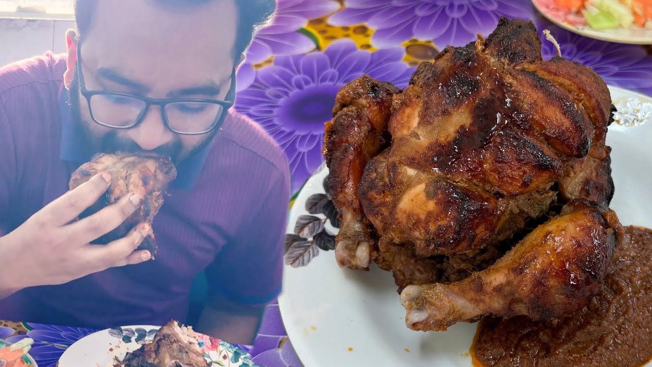 Eating Whole Chicken Grill 🐓 🔥