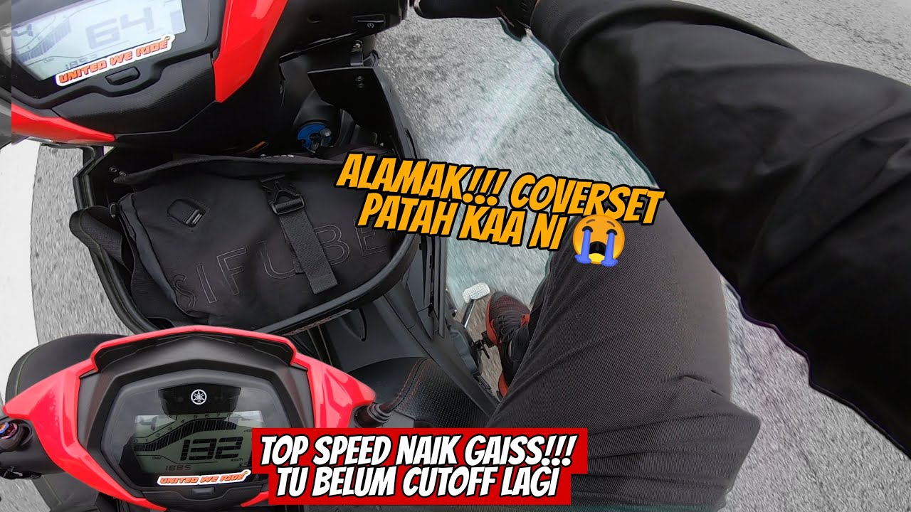 TOP SPEED LCV8 MENCANAK NAIK GENG LEPAS SIAP BASIC STAGE | Coverset tepi sampai tercabut!!