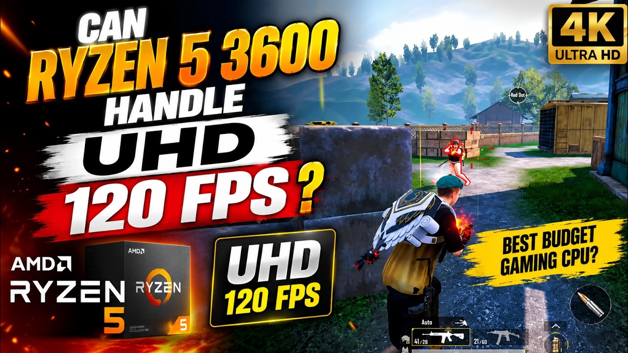Can Ryzen 5 3600 Handle UHD 120 FPS? PUBG Mobile Emulator Test! 🔥