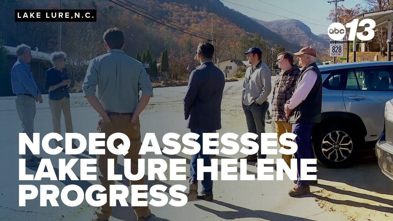 NCDEQ visits Lake Lure to assess Helene progress, resilience