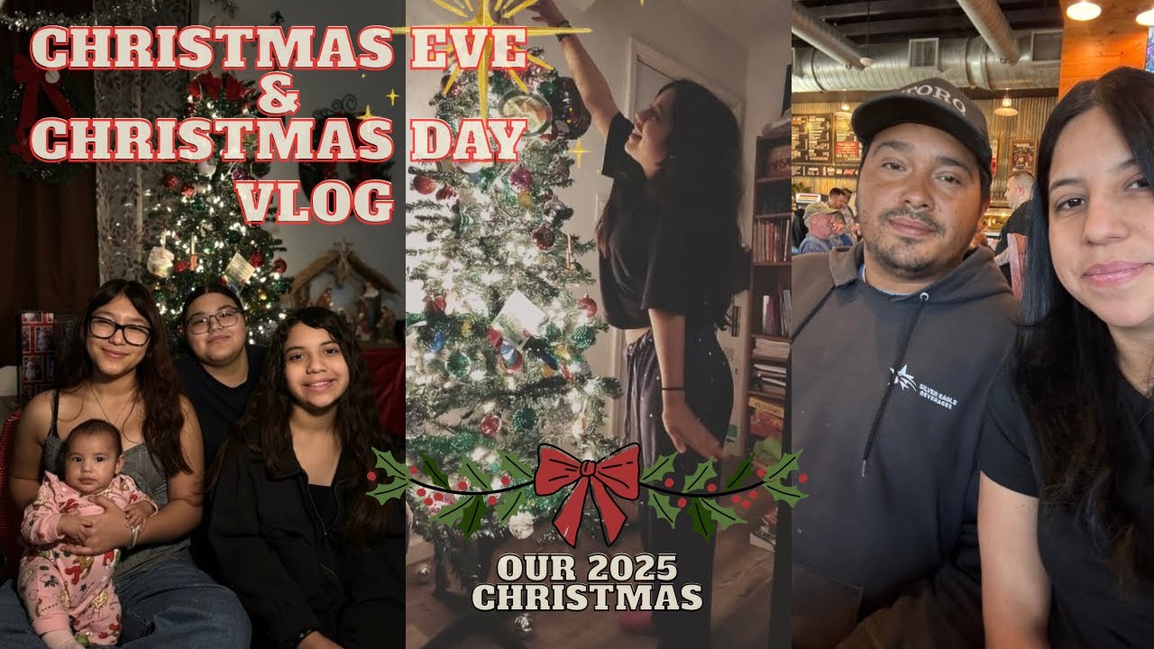 🎄 OUR FIRST CHRISTMAS AS A FAMILY OF 6🍼✨ | Christmas Eve & Day Vlog