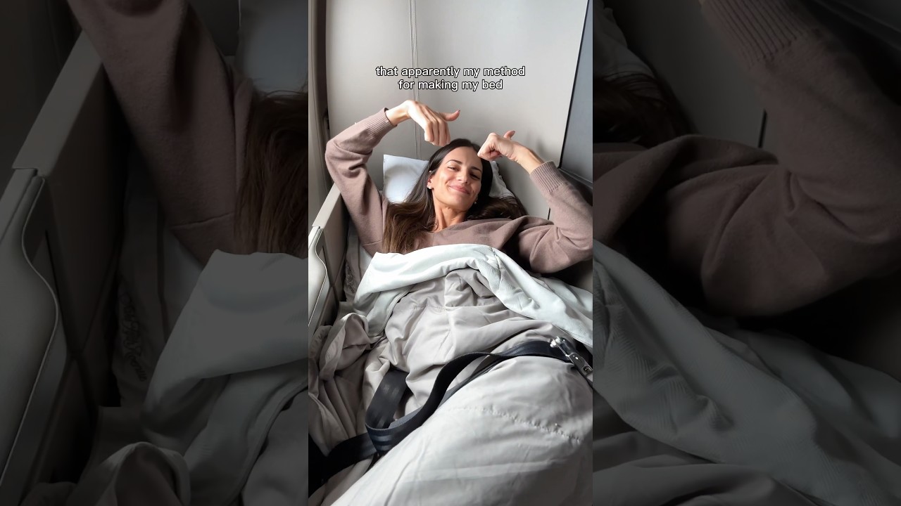 Моя ✨волшебная формула✨ для лучшей кровати в бизнес-классе United Polaris! #рейс #unitedpartner