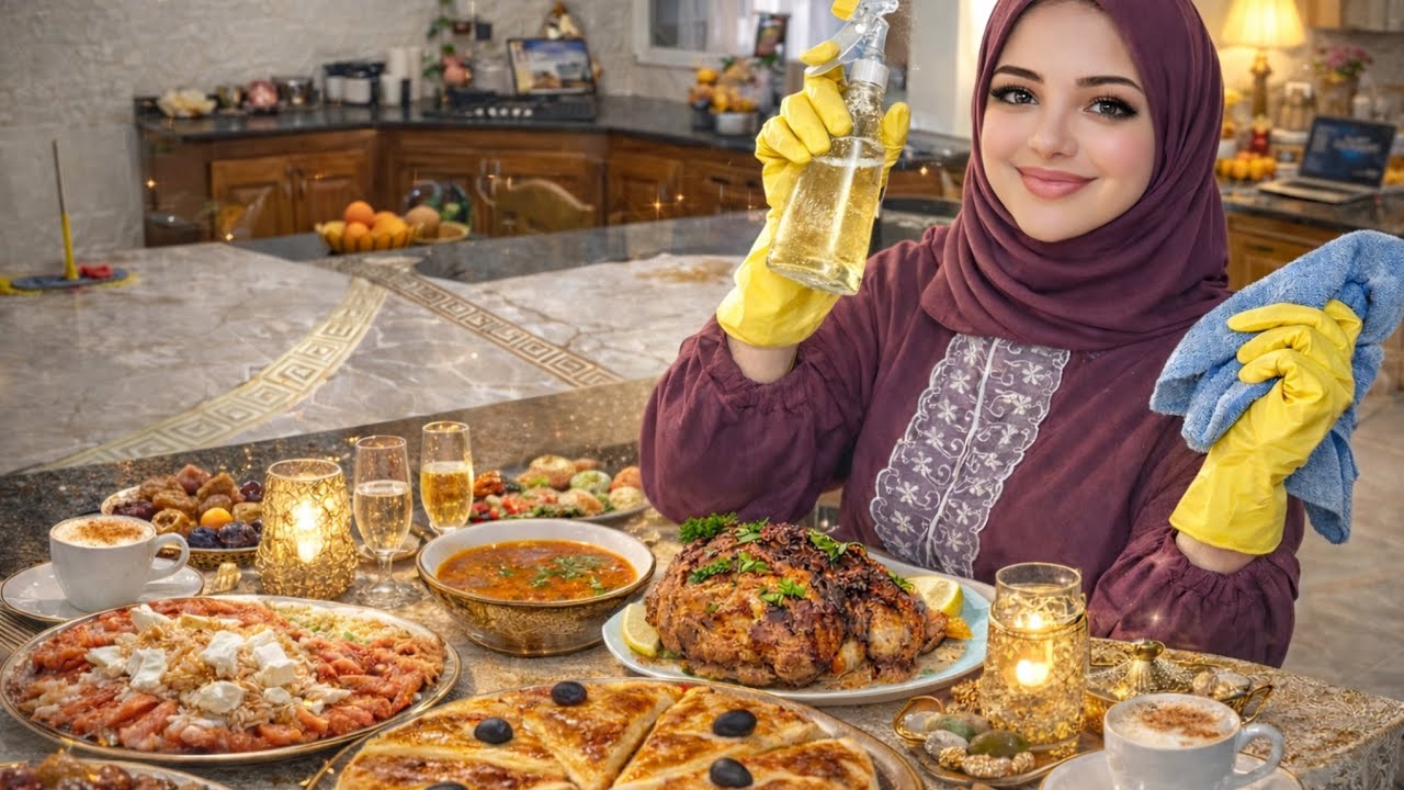 روتينات مروى| فاجأني بضيوف قبل الفطور!عرضة بطبع ونورت وجه راجلي قدام صحابو 🔥روتين شطارة وتنظيفات عيد