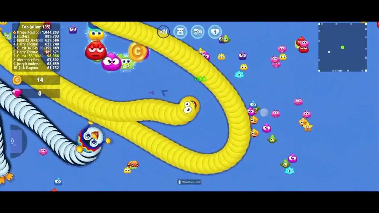 New Worms zone gaming video new pila snake gaming video 🐍🔥#wormszone #wormszoneio #youtube #video 