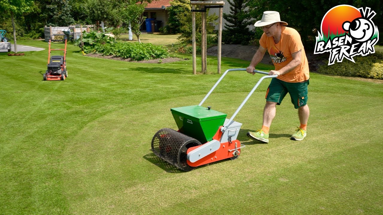 Golf Grün Rasenfläche nachsäen - alle Schritte mit vielen Tipps und Tricks vom Rasenfreak. YEAH