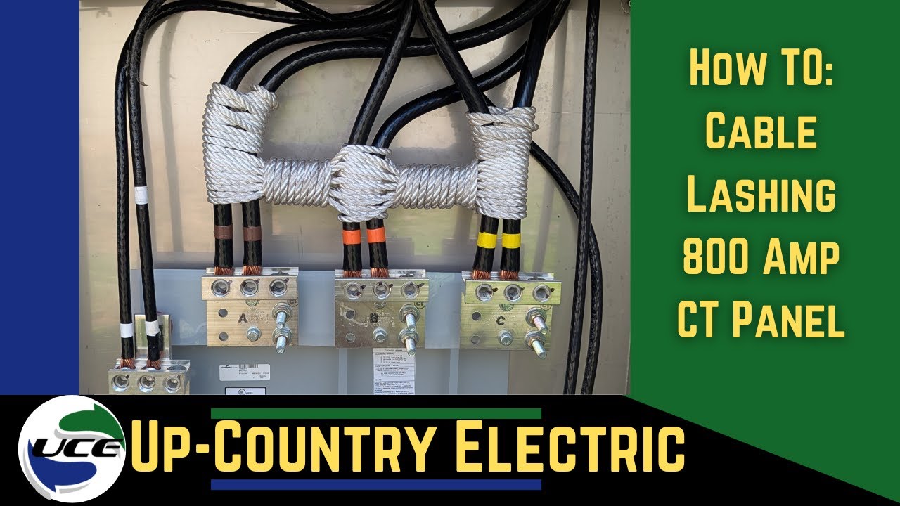 How To: Cable Lashing 800 Amp Ct Panel