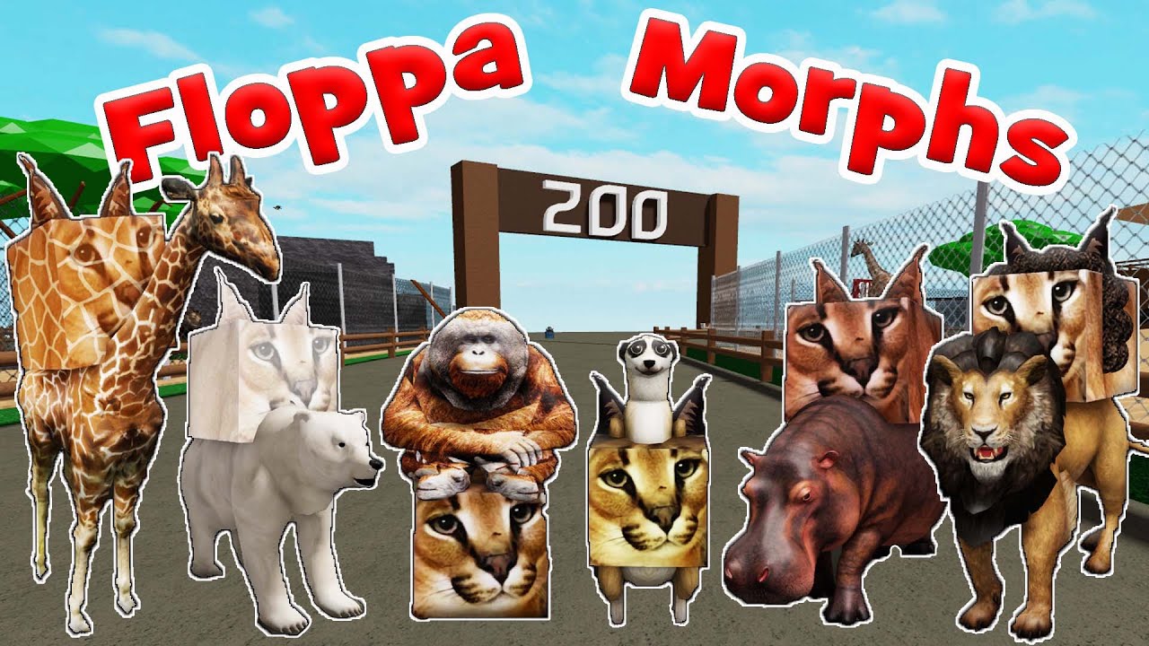 [🦁NEW] ШЛЁПА КАРТА ЗООПАРКА 6 ПОСЛЕДНИХ МОРФОВ Floppa Morphs ZOO MAP Roblox