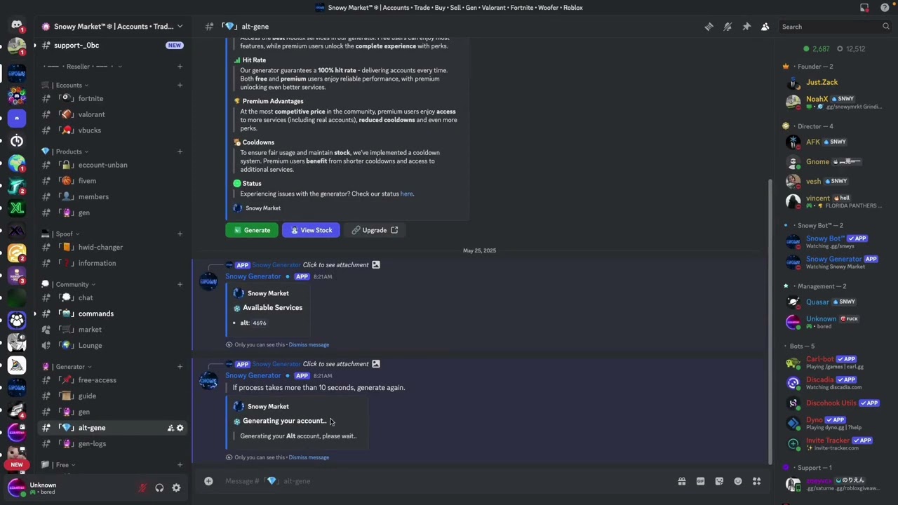 Best FREE Fortnite, Roblox & Alt Account Generator Discord 2025