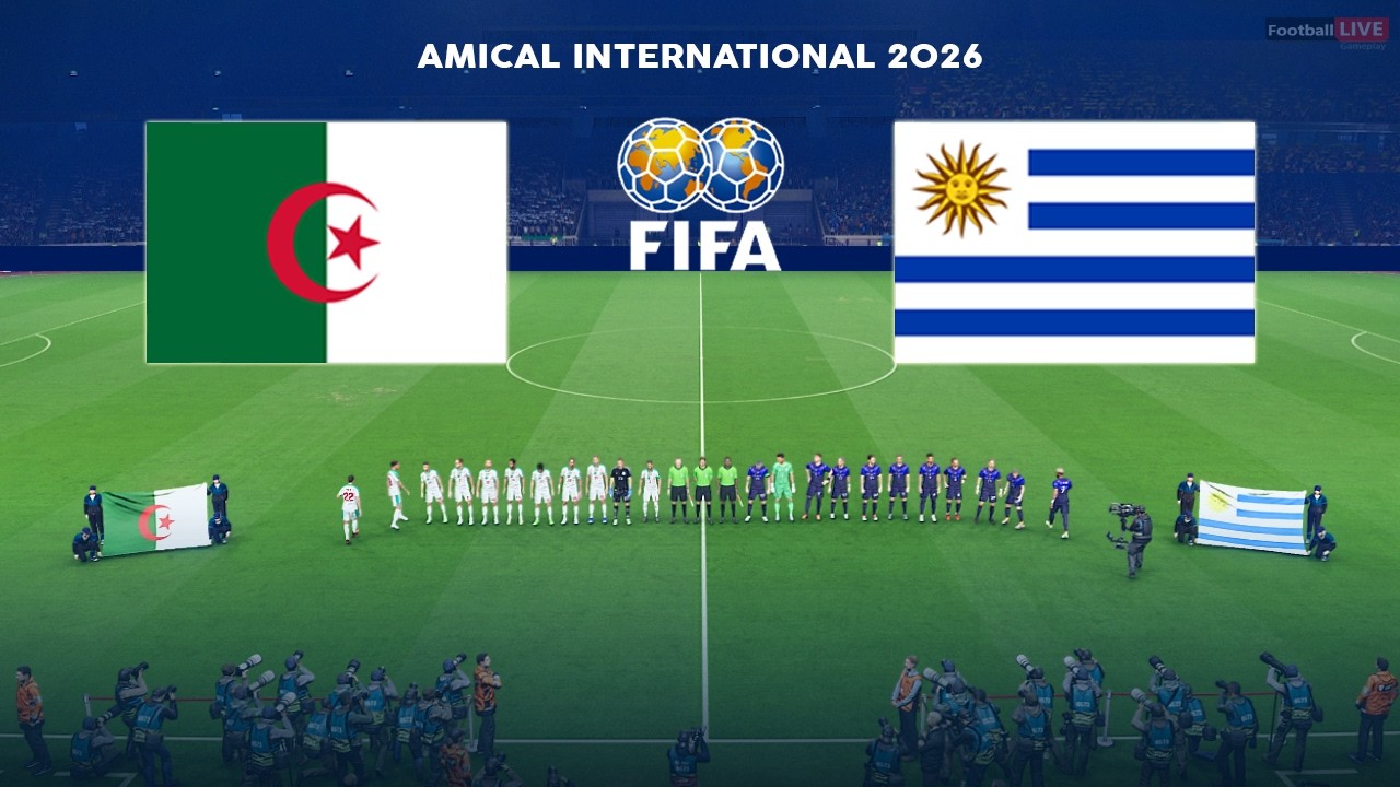 ALG&Eacute;RIE vs URUGUAY - Match amical international 2026 | Match complet | Simulation PES