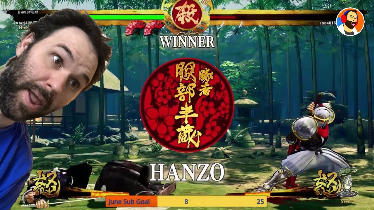 PLEASE SUBSCRIBE FREE. TIME TO EMBRACE DEATH!!.....and dismemberment. Samurai Shodown. Hanzo combos.