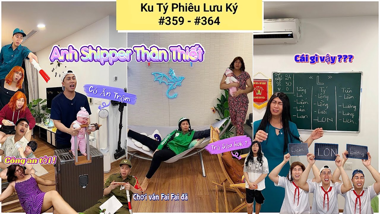 Ku Tý Phiêu Lưu Ký #359 - #364 (Tuyển tập video YouTube Shorts) : Anh Shipper, Ghép Chữ L , Ăn Trộm