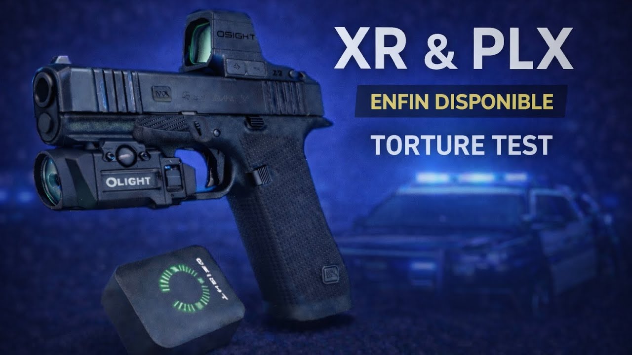 OLIGHT PLX & OSIGHT XR – Test terrain et torture test sur Glock 45 Gen 6