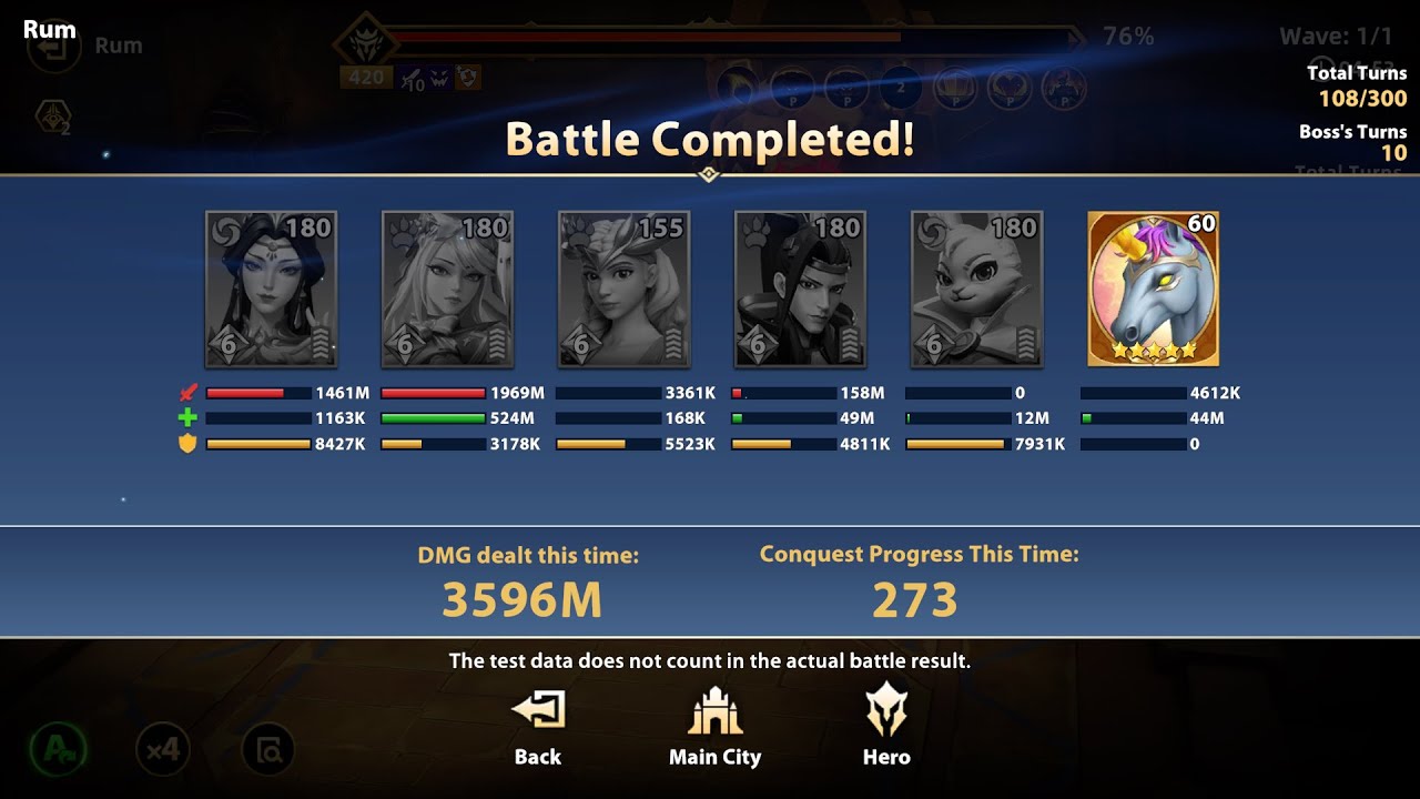 Boss Rum in Solitary City - Demon Conquest (Manually battle) IMR