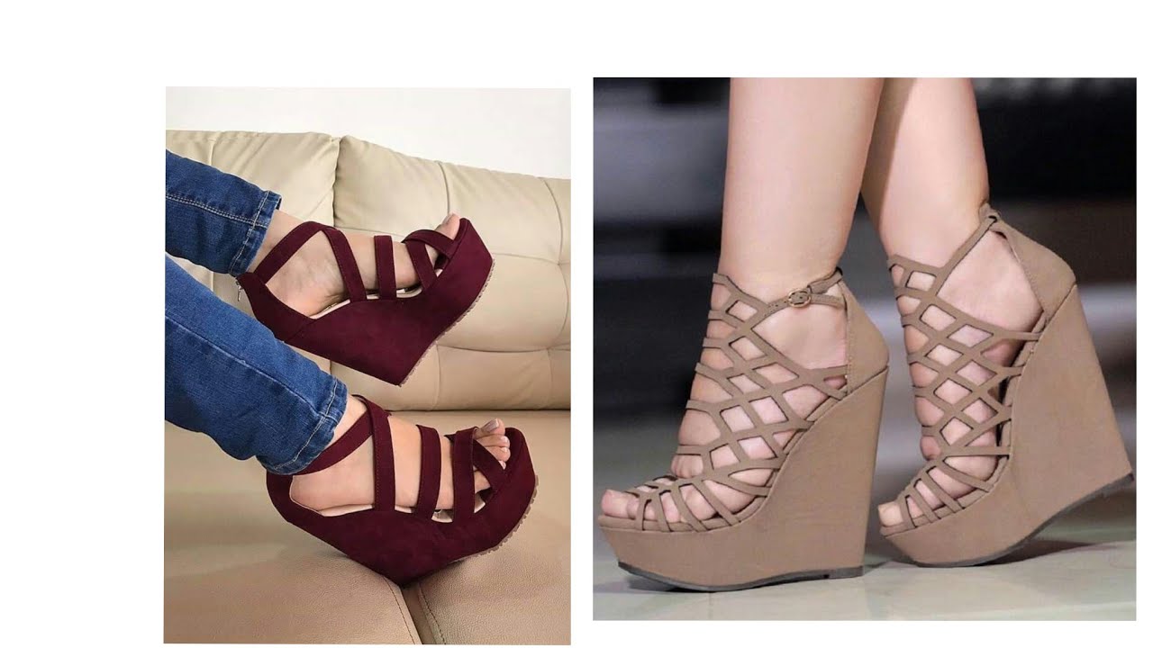 Awesome collection of platform wedge heel sandals for ladies #wedgesandals #wedgeheel #wedgemules.
