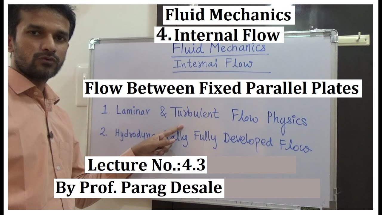 FM Lecture 4.3 Laminar Flow between Fixed Parallel Plates by Prof Parag Desale (Unit 4 Internal Flow