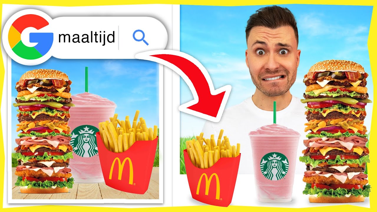 GOOGLE AFBEELDINGEN BEPAALT 24 UUR WAT IK EET! *Experiment*