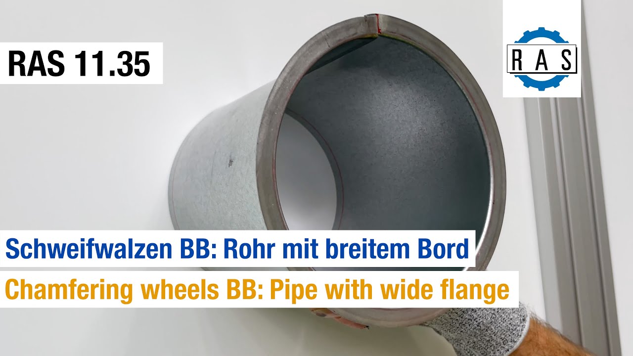 Sickenmaschine RAS 11.35: Bord an Rohr | Swaging Machine RAS 11.35: Flange on pipe