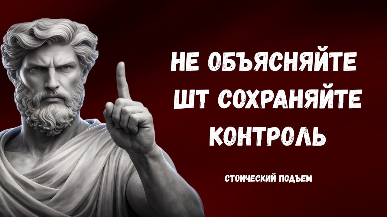 Когда вы перестаёте себя объяснять, всё меняется | СТОИЦИЗМ