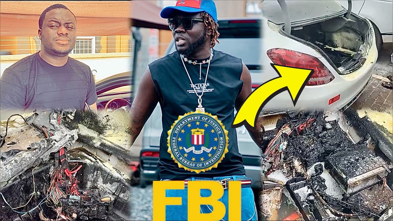 ShowBoy Expensive Benz Catch Fire 🔥 In Rain , As a result of juju thrown by Dada Joe After FBI Invad