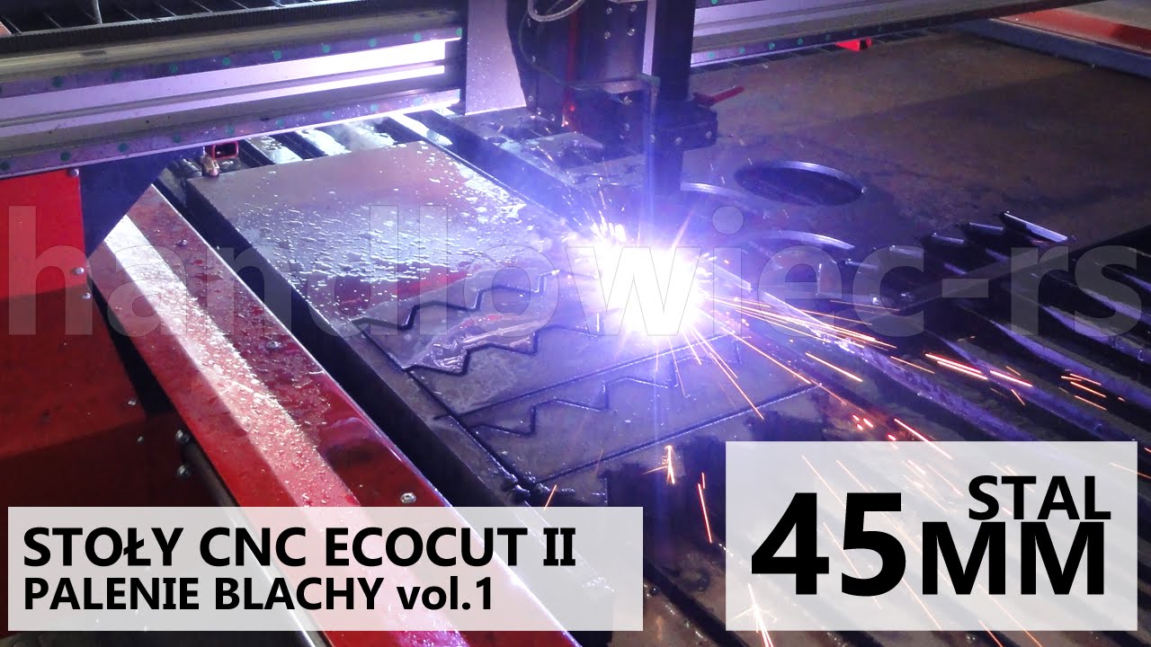 STÓŁ CNC PLAZMA HYPERTHERM MAXPRO 200 PALENIE BLACHY 45MM