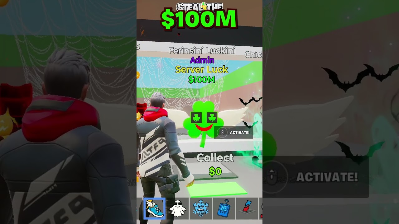 Первый в истории АДМИН ЛАКИ РОТ в Fortnite Украдите Мозгогнилого!