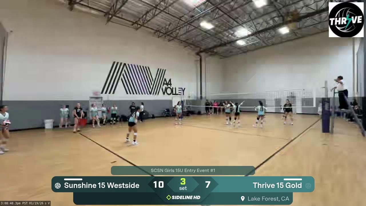 Thrive 15 Gold vs. Sunshine 15 Westside (2026.01.19)
