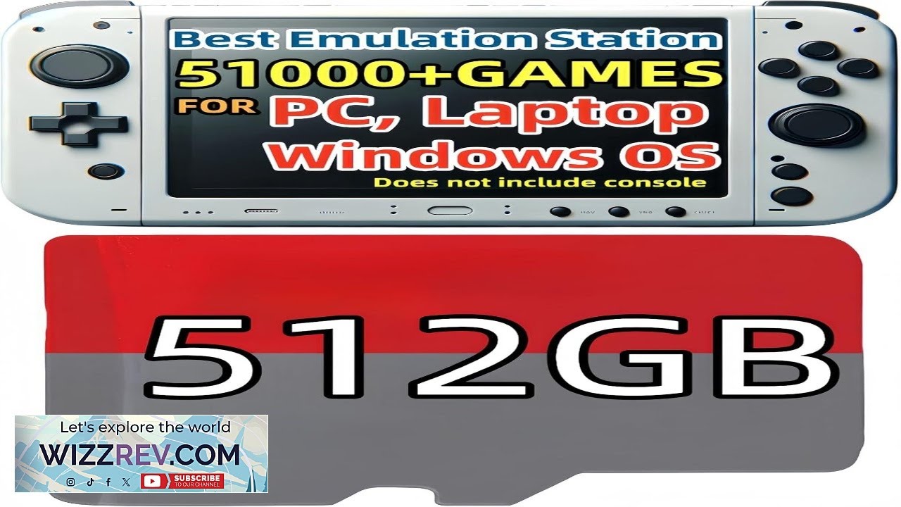 POWERNEWS 512GB RetroBat Game System for Handheld Consoles Windows OS Batocera System