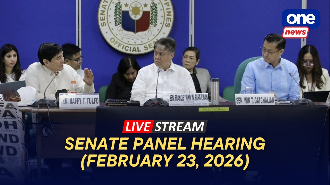 LIVE: Sen. Kiko Pangilinan Leads Justice, Human Rights Hearing | Feb. 23, 2026