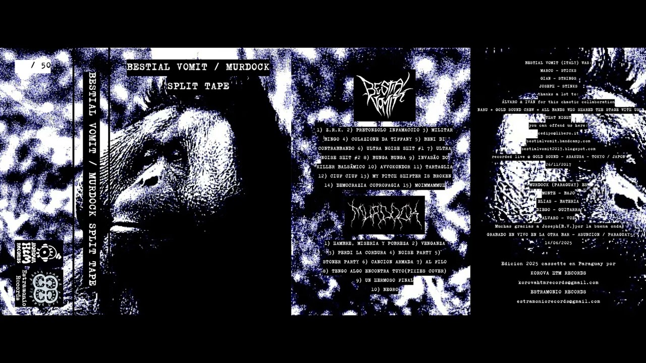 Bestial Vomit/Murdock - Split Tape 2025