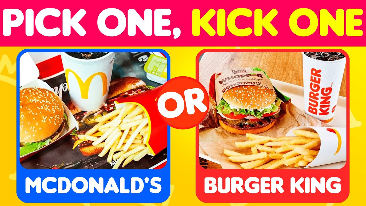 Pick One Kick One | Junk Food Edition 🍔🍟