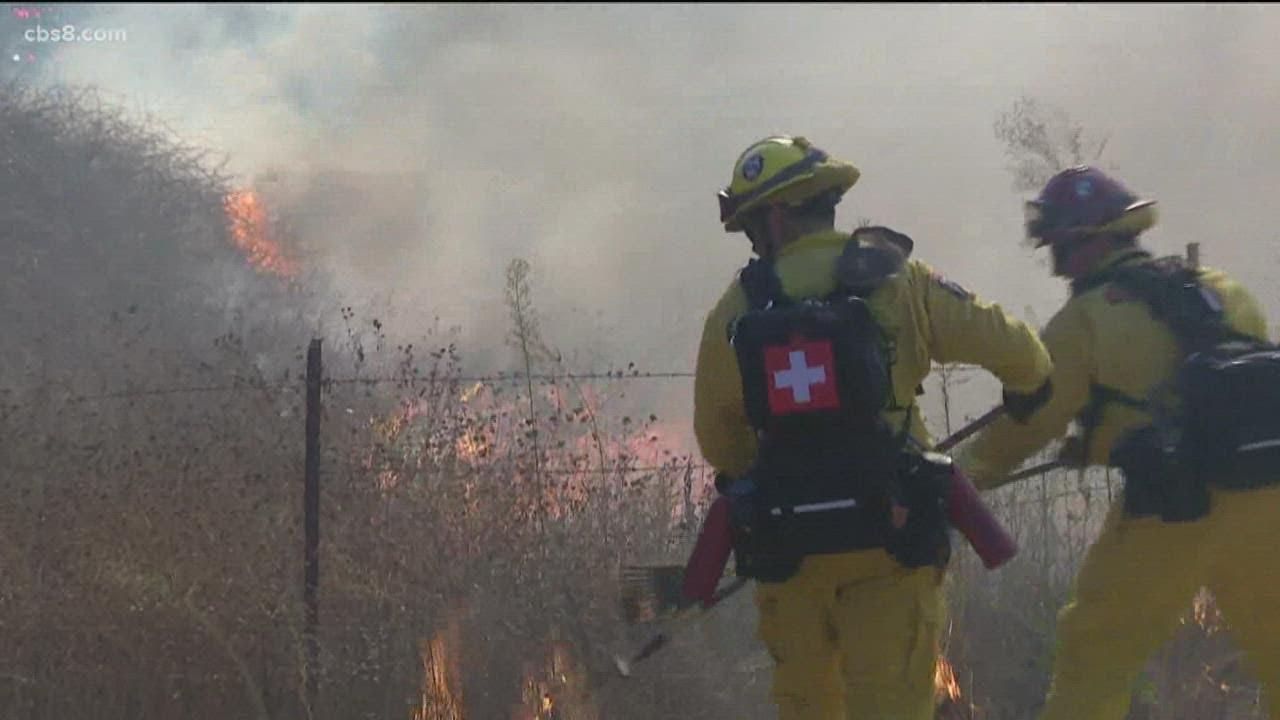 Firefighters from San Diego battling blaze in Big Sur