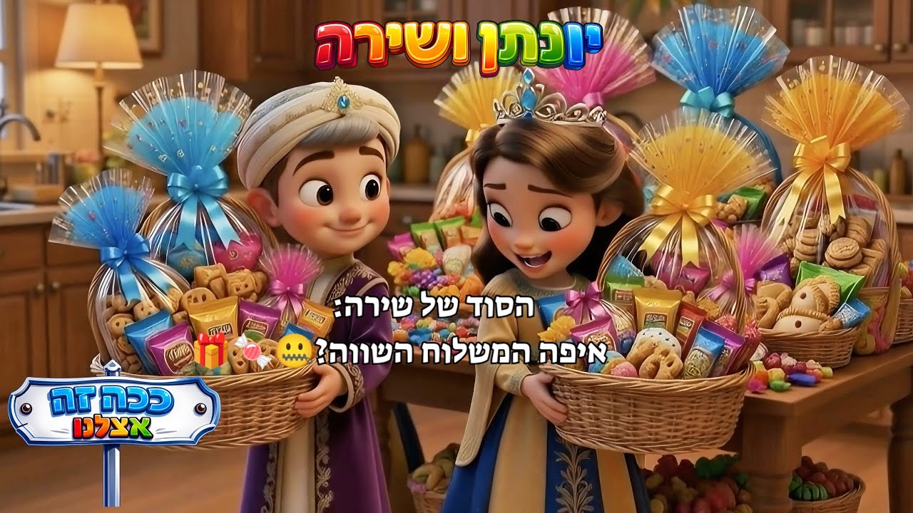 סיפורים לילדים עם יונתן ושירה- פורים (פרק 1) 🎬 | #סיפורים_לילדים #סיפור_לפני_השינה  #סיפורי_ילדים