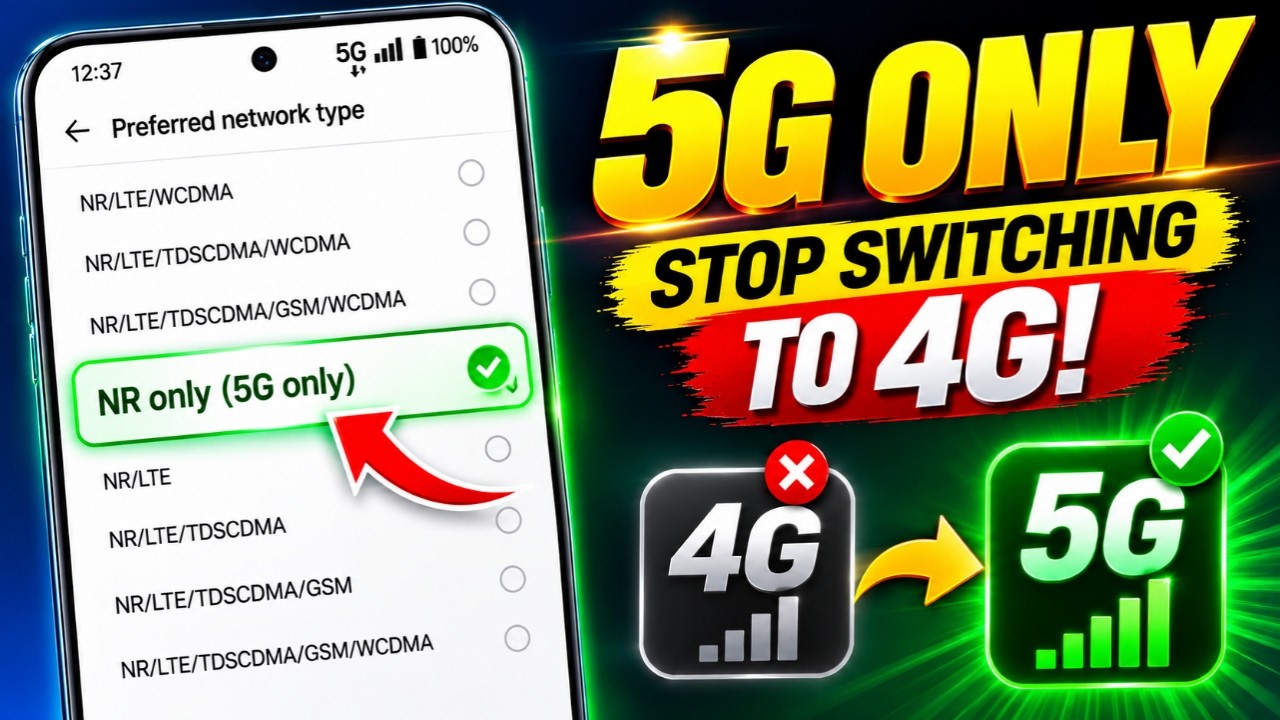 How to Set 5G Only Mode & Stop Switching Back to 4G!