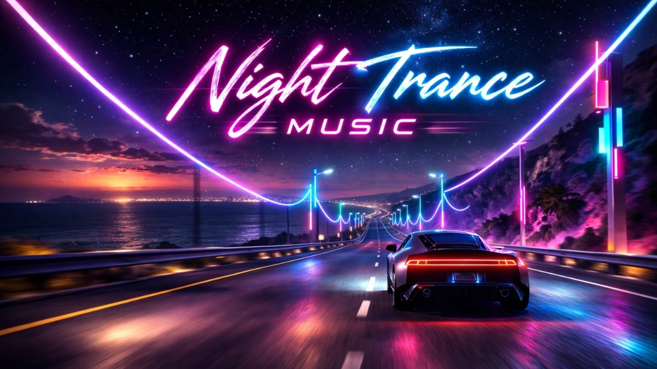 Night Trance Music 🌌 Neon Drive Instrumental | Synthwave & Progressive Trance