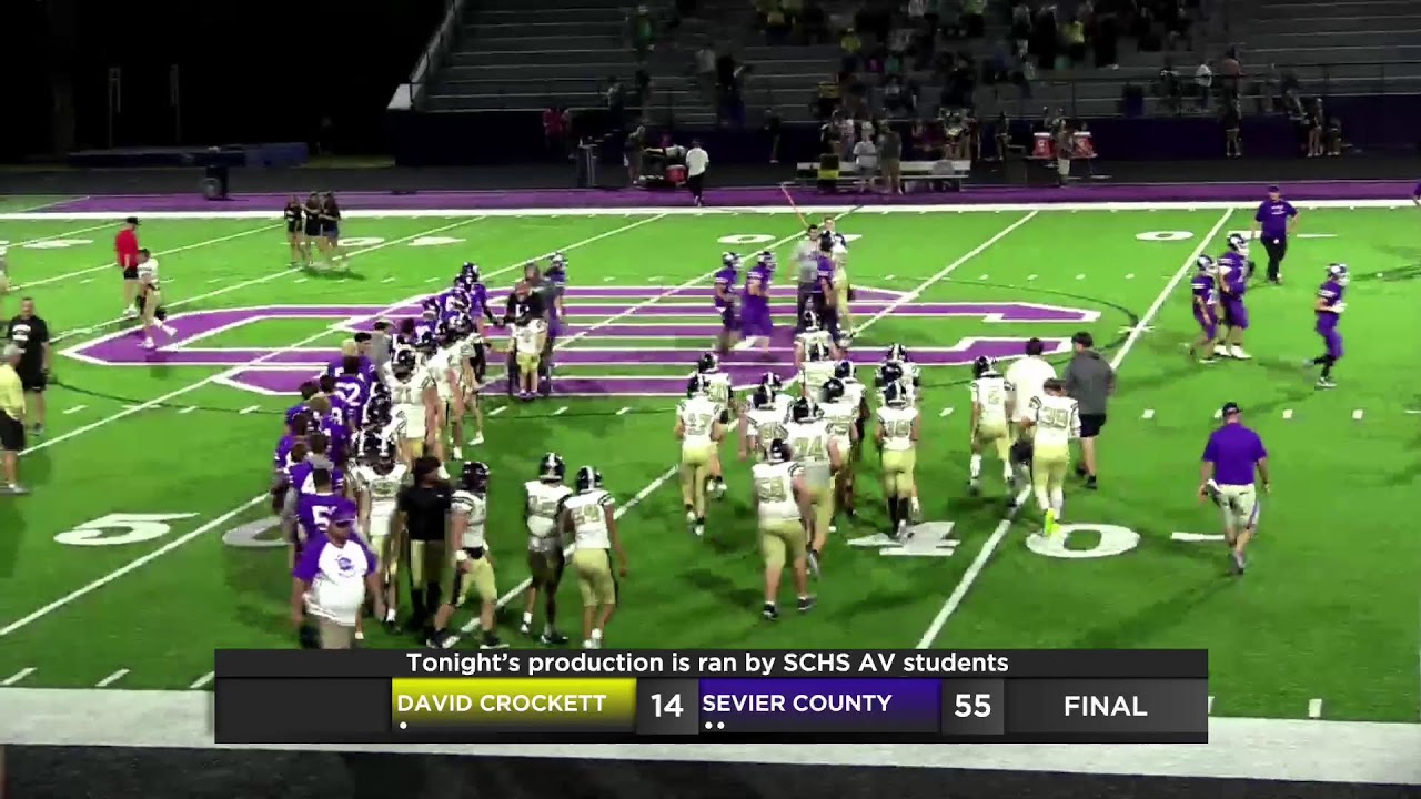 Sevier County vs David Crockett High School Football 9-19-2025