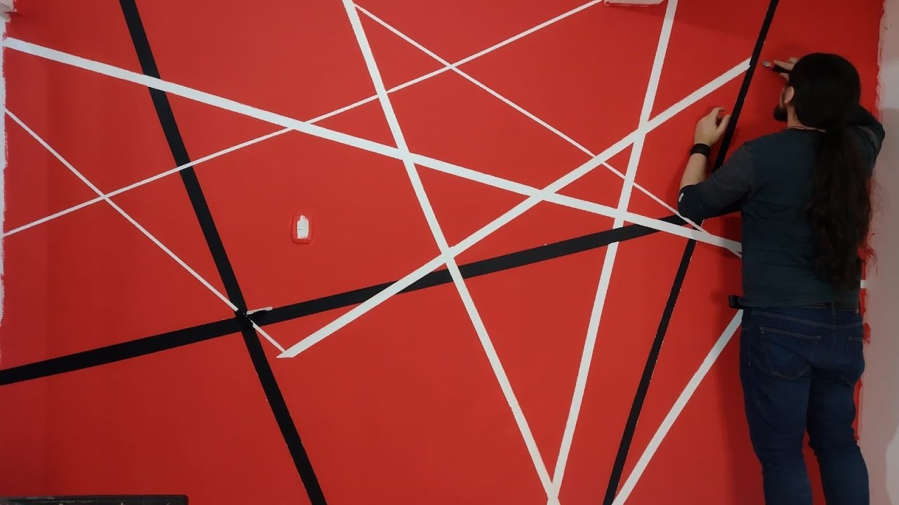 Eddie Van Halen stripes wall painting