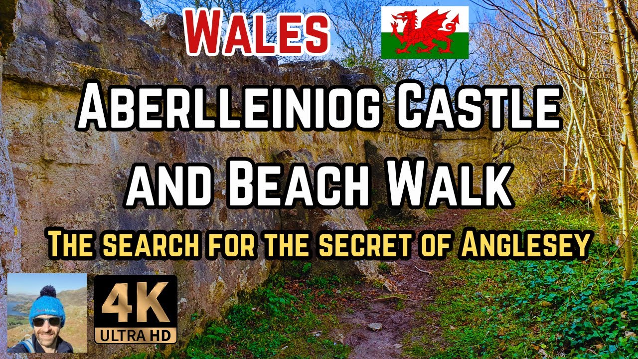 The Search For The Secret of Anglesey. Castell Aberlleiniog And Beach Walk | Walk Wales 4K