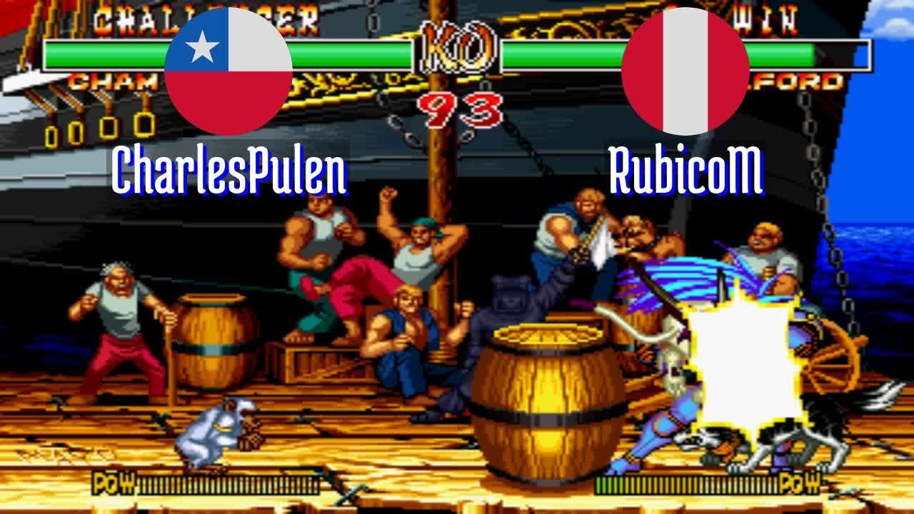 FT3 @samsho2: CharlesPulen (CL) vs RubicoM (PE) [Samurai Shodown II Fightcade] Feb 12