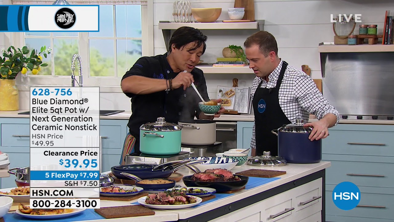 Blue Diamond Elite 5Quart Pot with Next Generation Ceram...