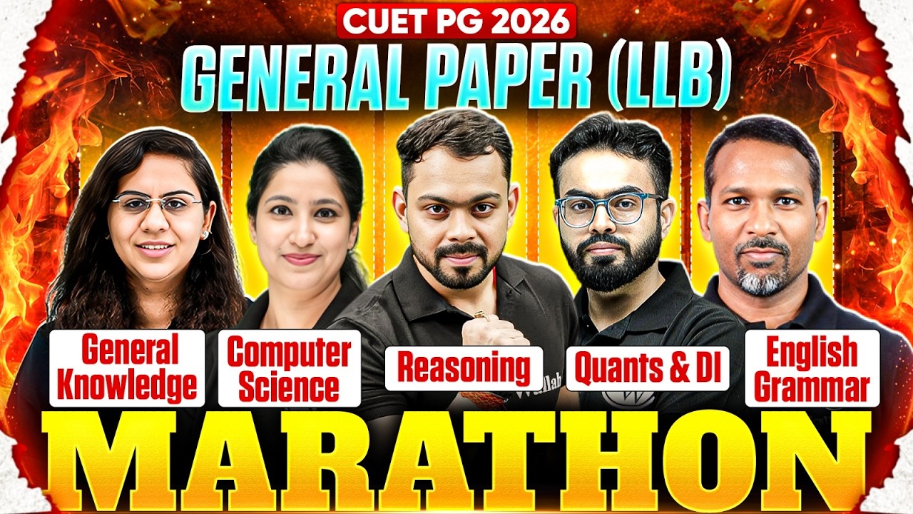 CUET PG General Paper LLB 2026 Marathon | Quick Revision Of General Paper For CUET PG 2026